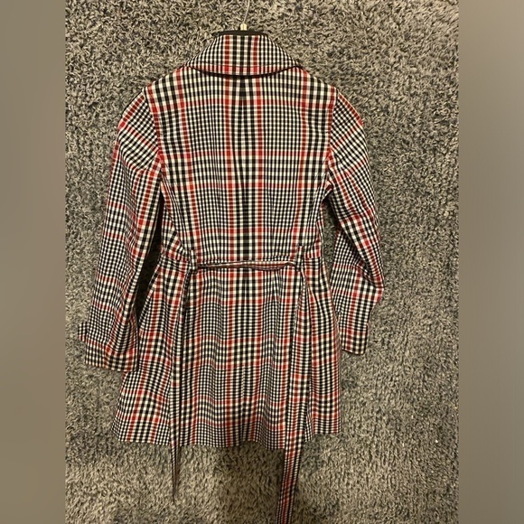 Banana Republic Trench Coat w/ belt Plaid Classic Size XS - Picture 6 of 10